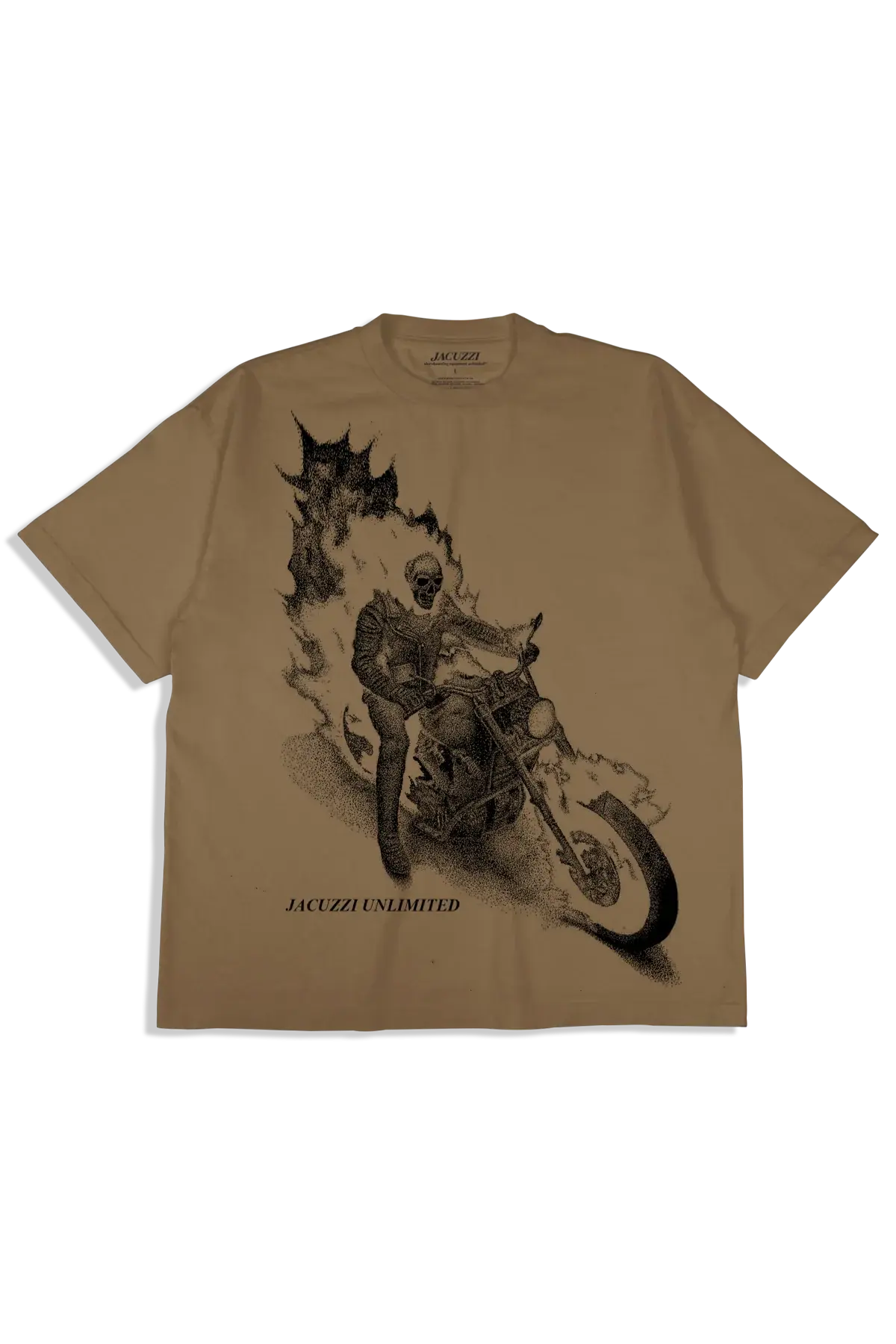 Jacuzzi Unlimited Hells on Wheels Garment Dye Premium Tee Golden Glow