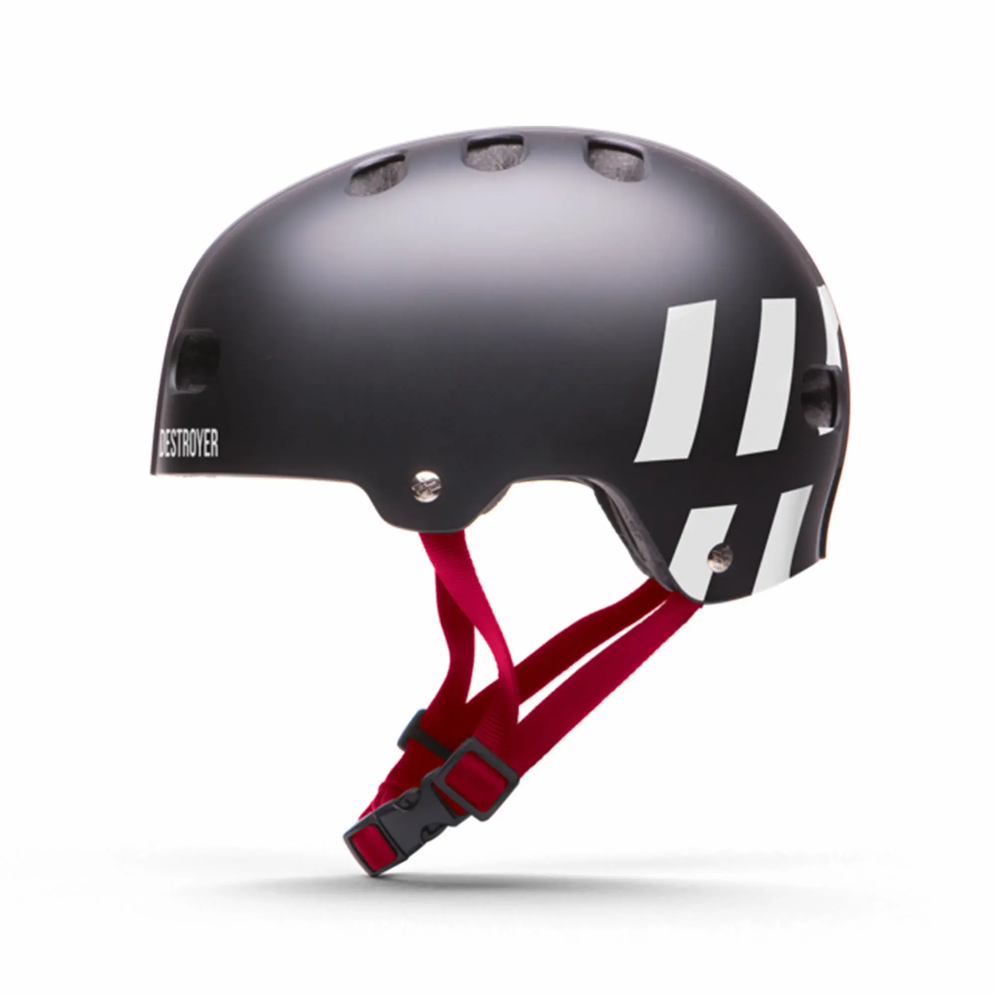 Destroyer EPS Certified Helmet Black/White/Red S/M