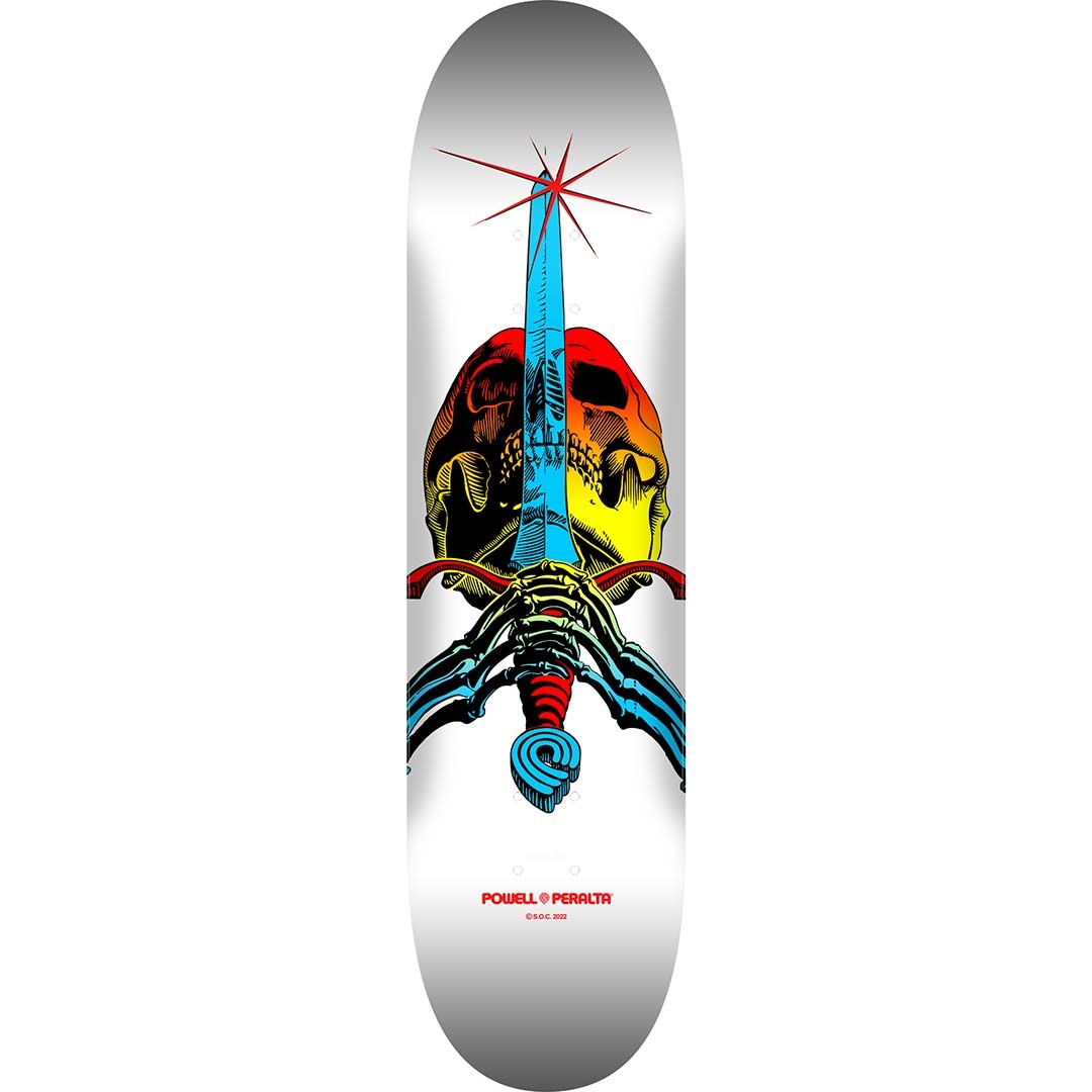 Powell Peralta Skull & Sword Yellow Fade/White 8.25"