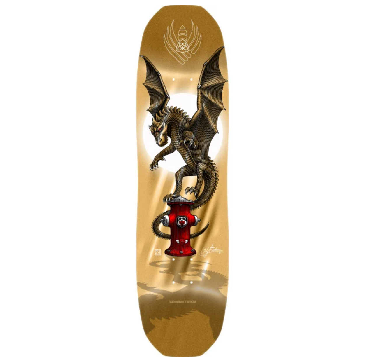 Powell Peralta Pro Flight Andy Anderson Hydrant Gold Foil 8.4"