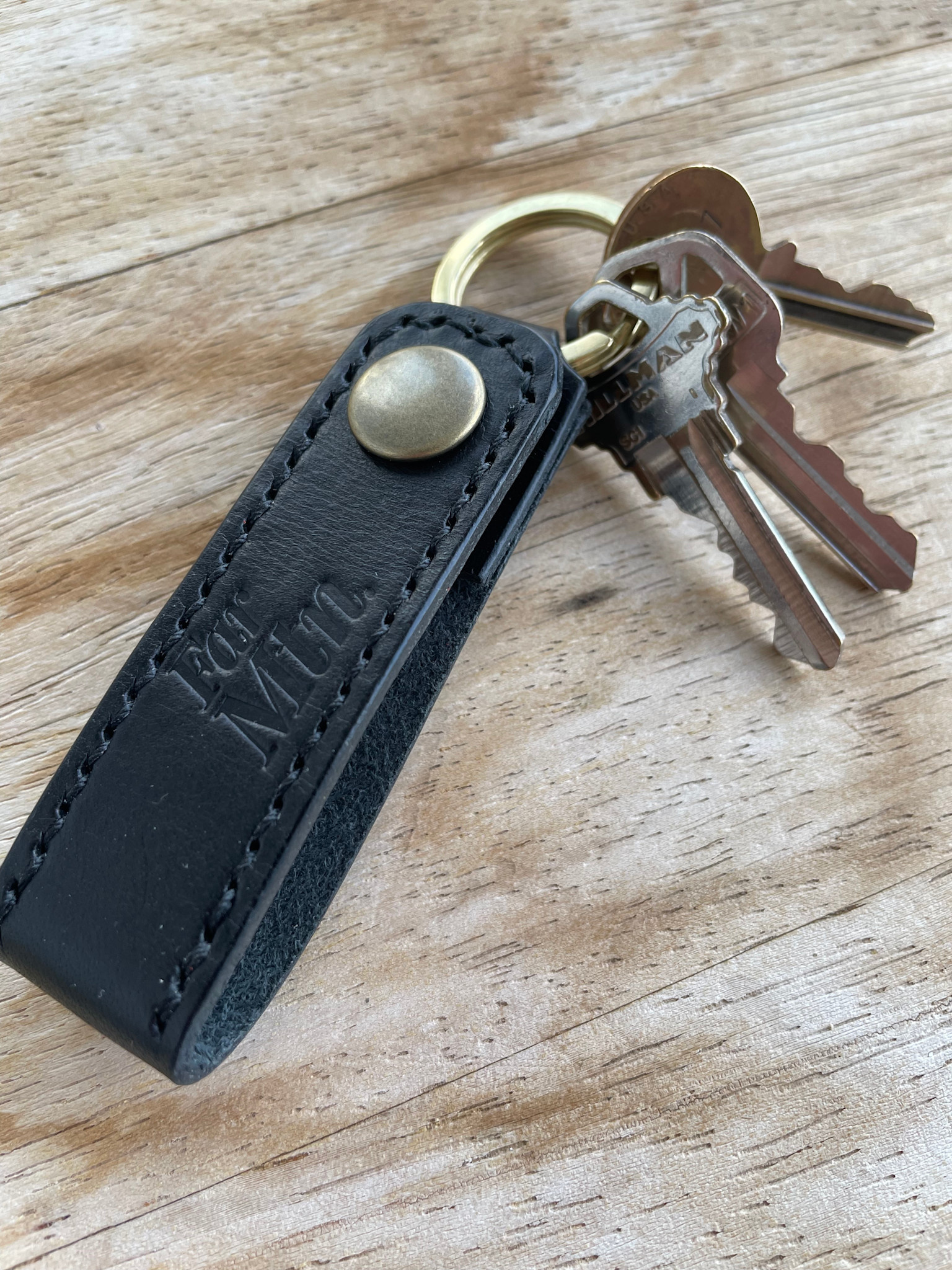 Far Mountain Leather Co. Far Mtn. Keychain