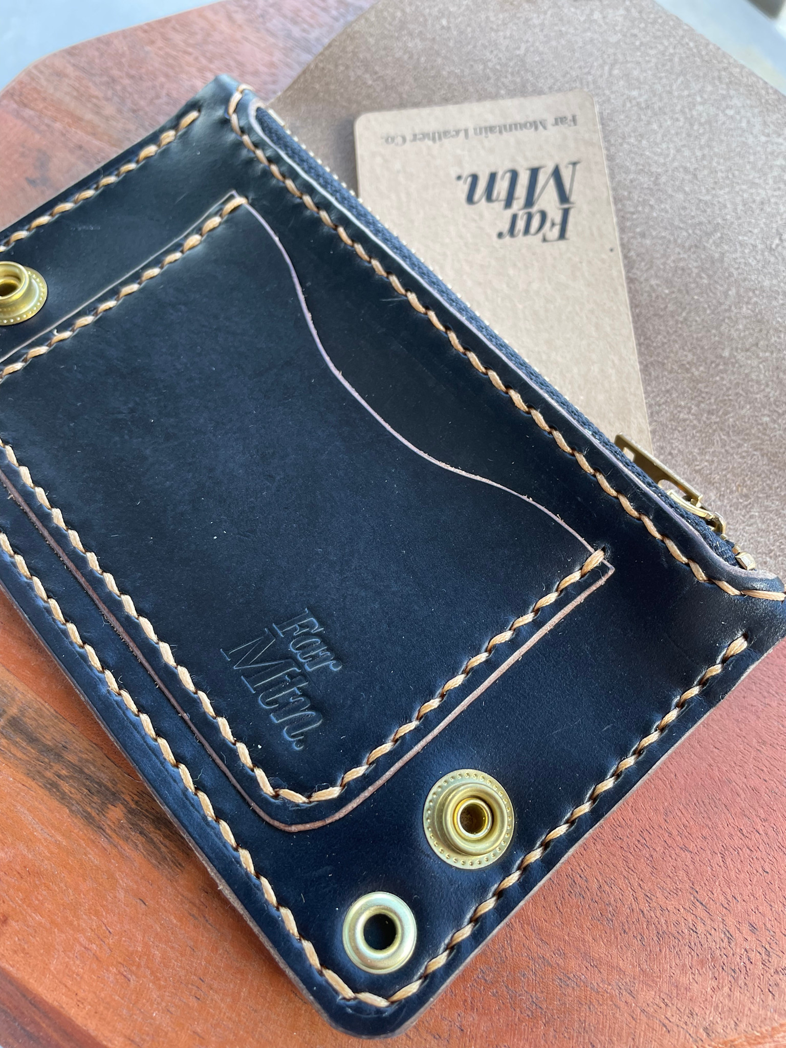 Far Mountain Leather Co. Mid Truck Trucker Wallet