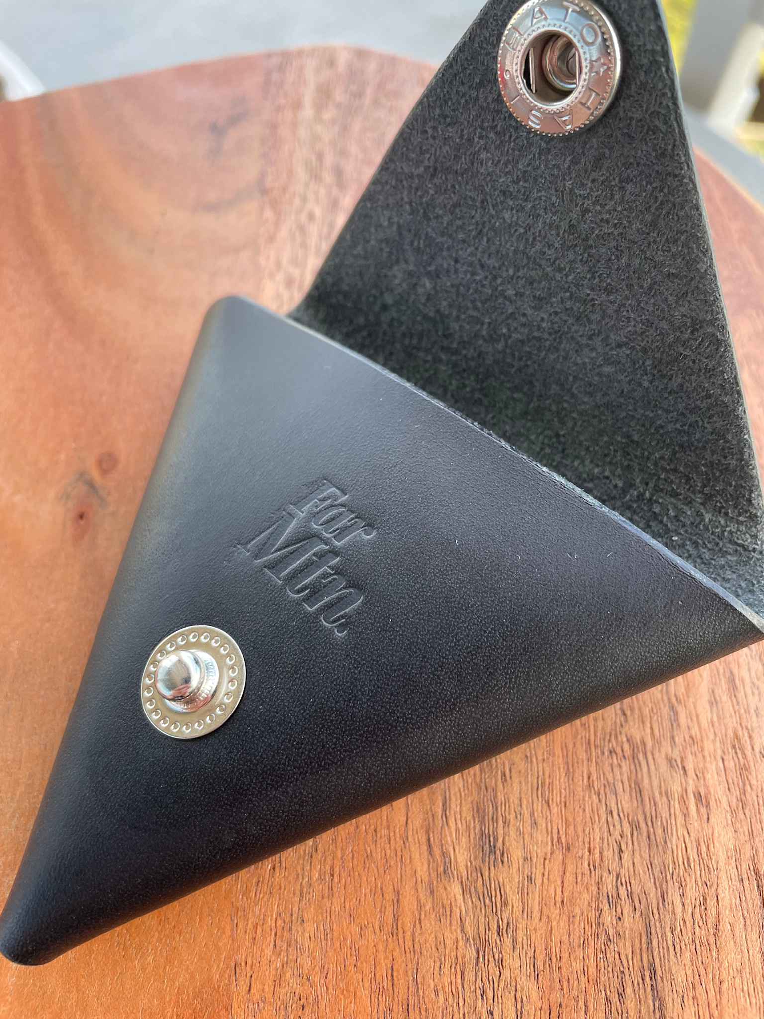Far Mountain Leather Co. Triangle Coin Purse