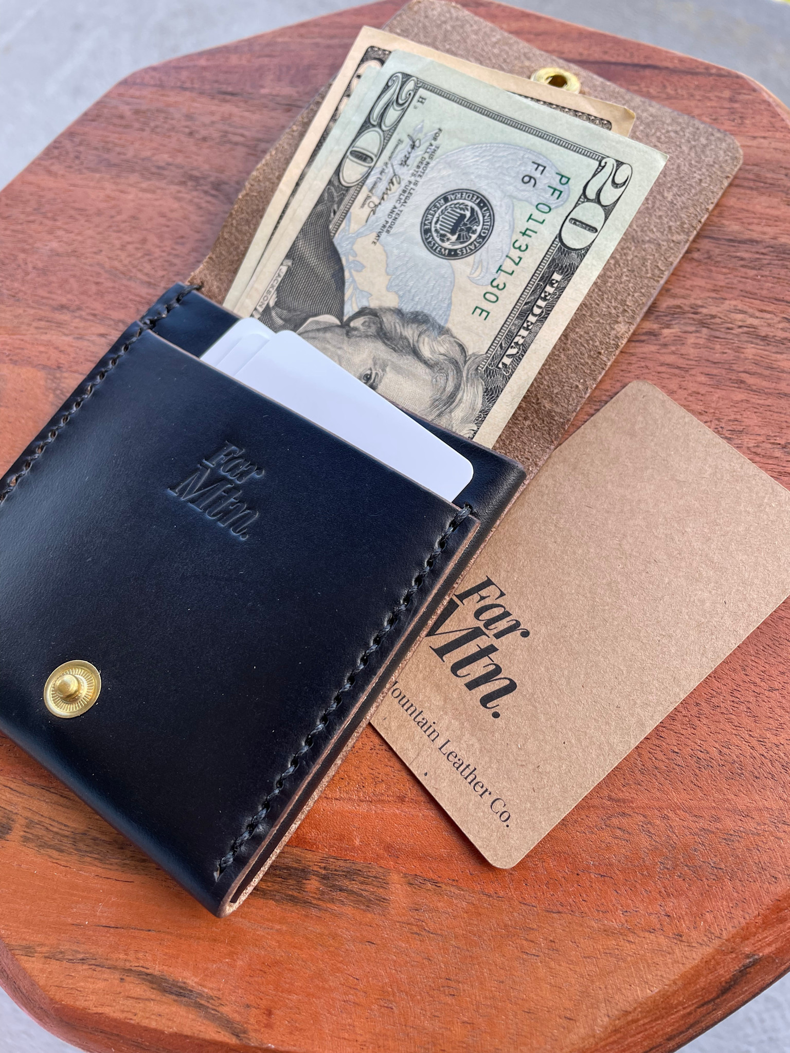 Far Mountain Leather Co. Horween Half Wallet