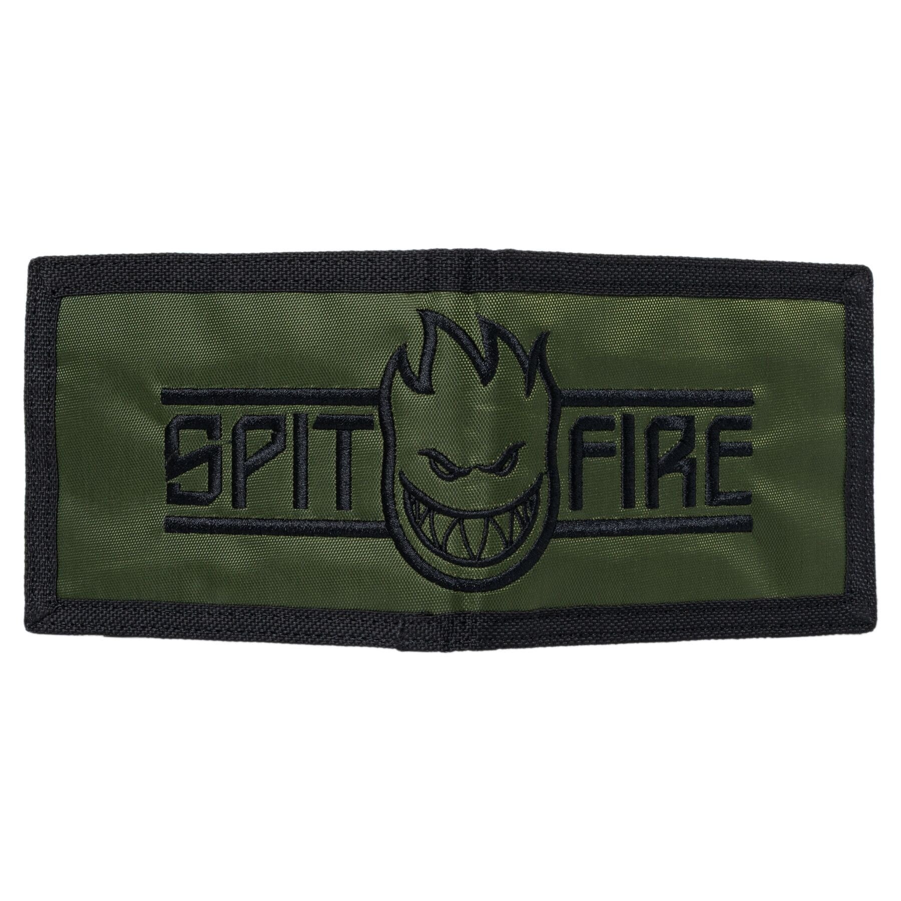 Spitfire Wheels Live To Burn Bighead Bifold Wallet Olive