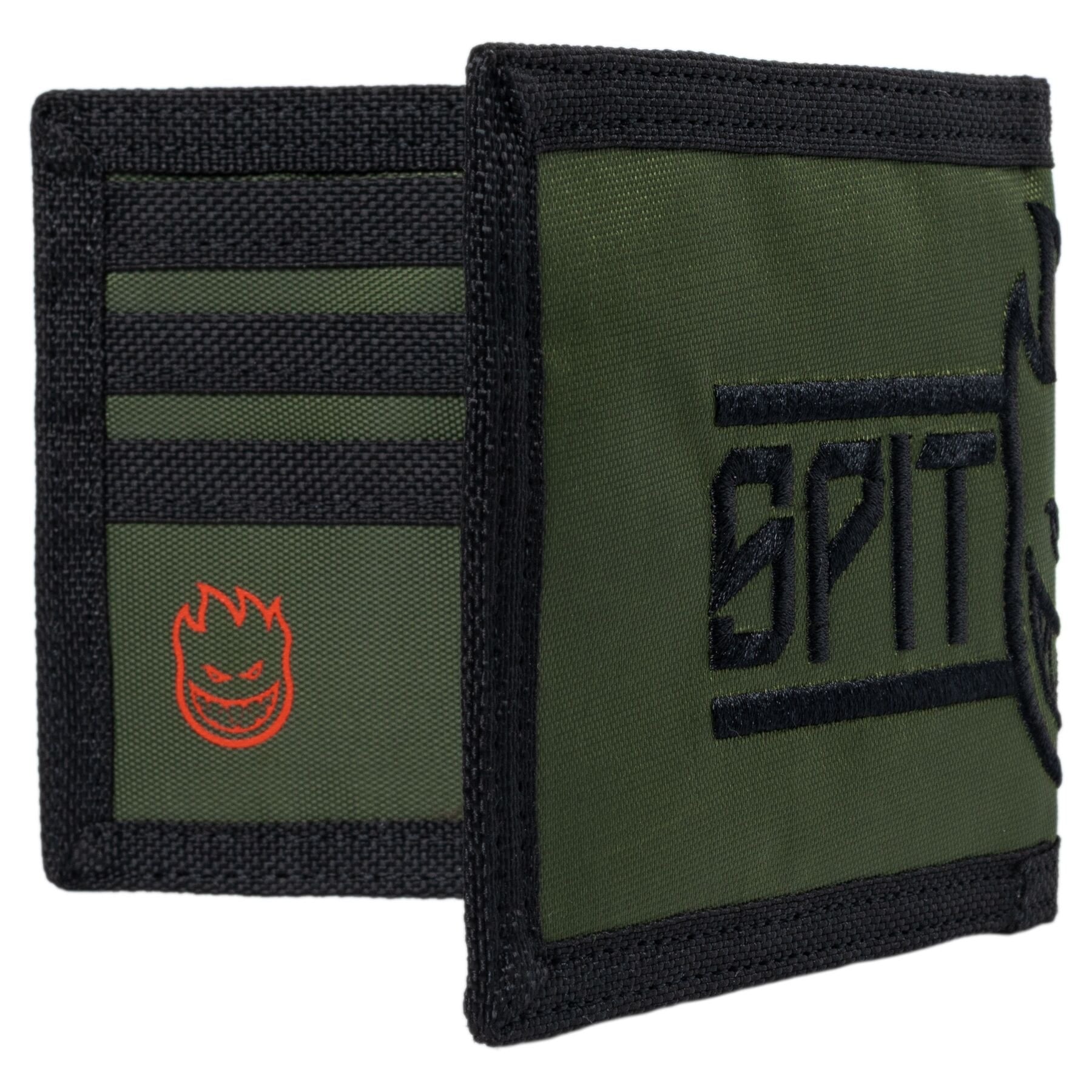 Spitfire Wheels Live To Burn Bighead Bifold Wallet Olive