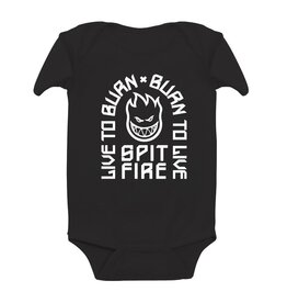 Spitfire Wheels Onesie Live To Burn Arch Black/White