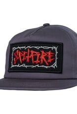 Spitfire Wheels Gasmask Patch Snap Charcoal