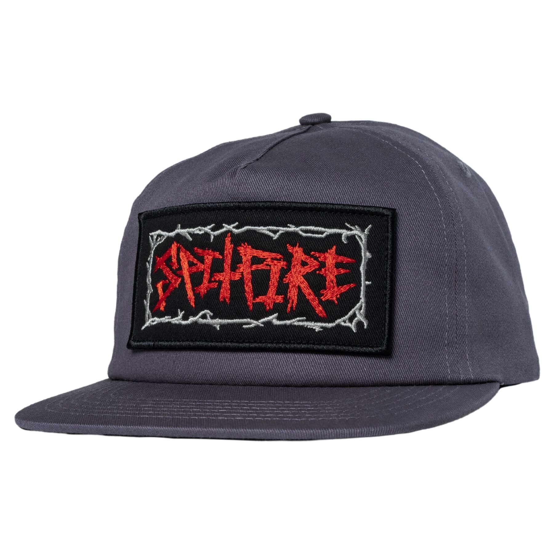 Spitfire Wheels Gasmask Patch Snap Charcoal