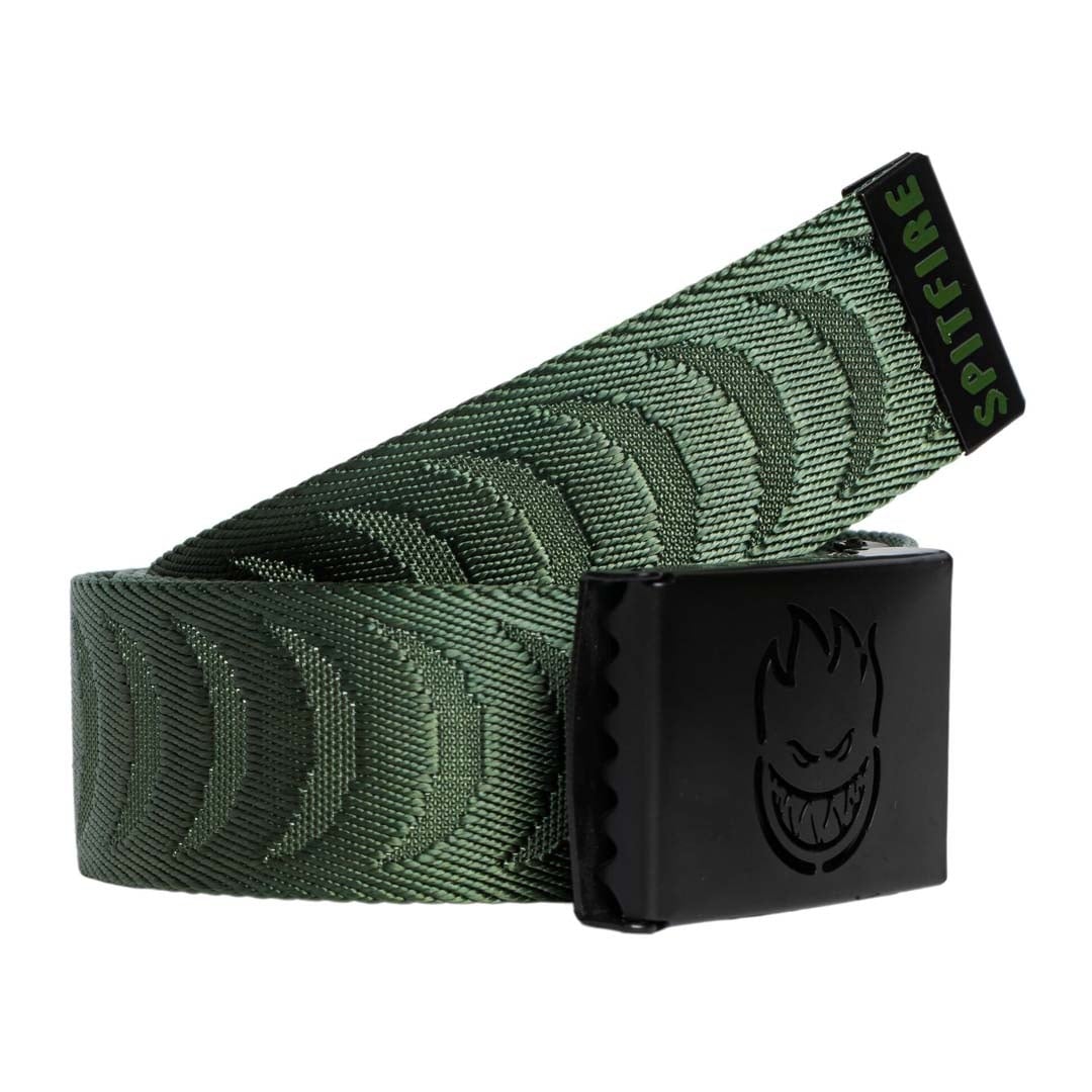 Spitfire Wheels Bighead Cutout Jaquard Belt Olive/Black