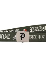 Primitive Outsider Web Belt Olive