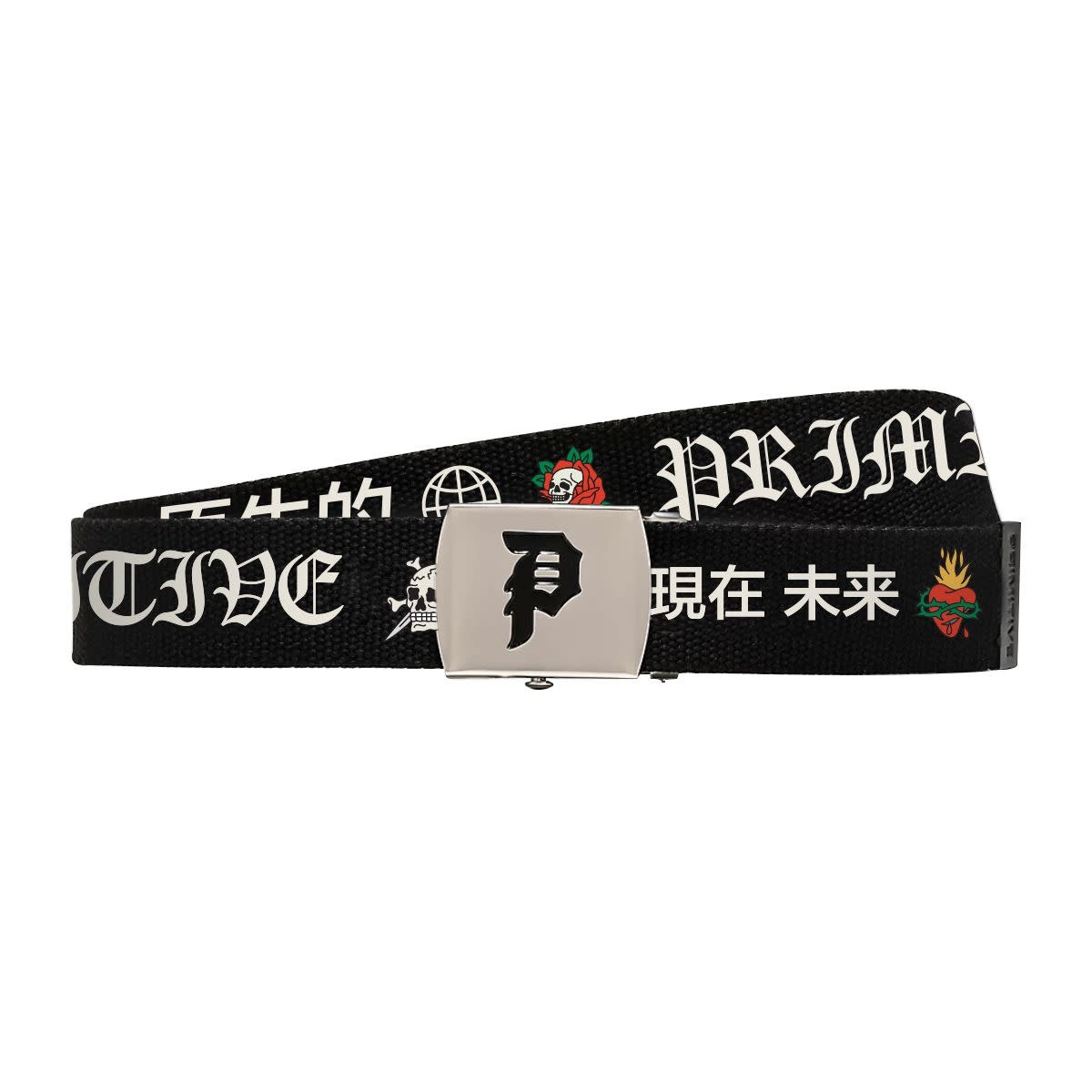Primitive Outsider Web Belt Black
