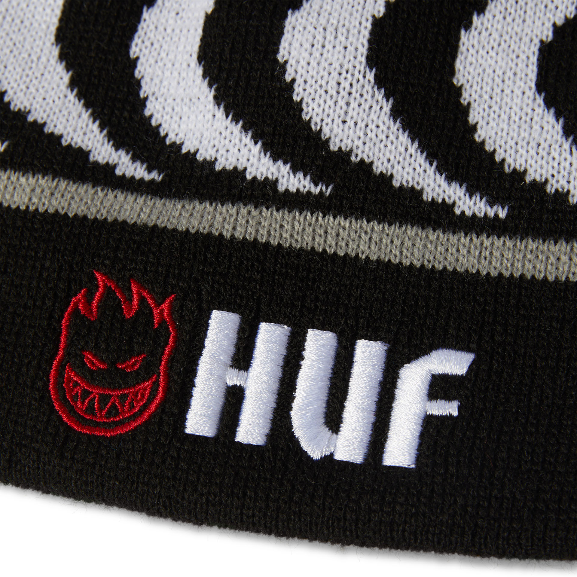HUF Spitfire Skull Beanie Black