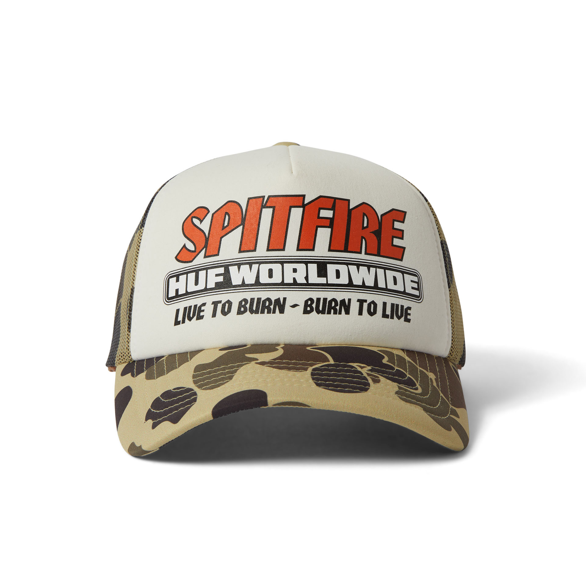 HUF Burn Forever Trucker Camo