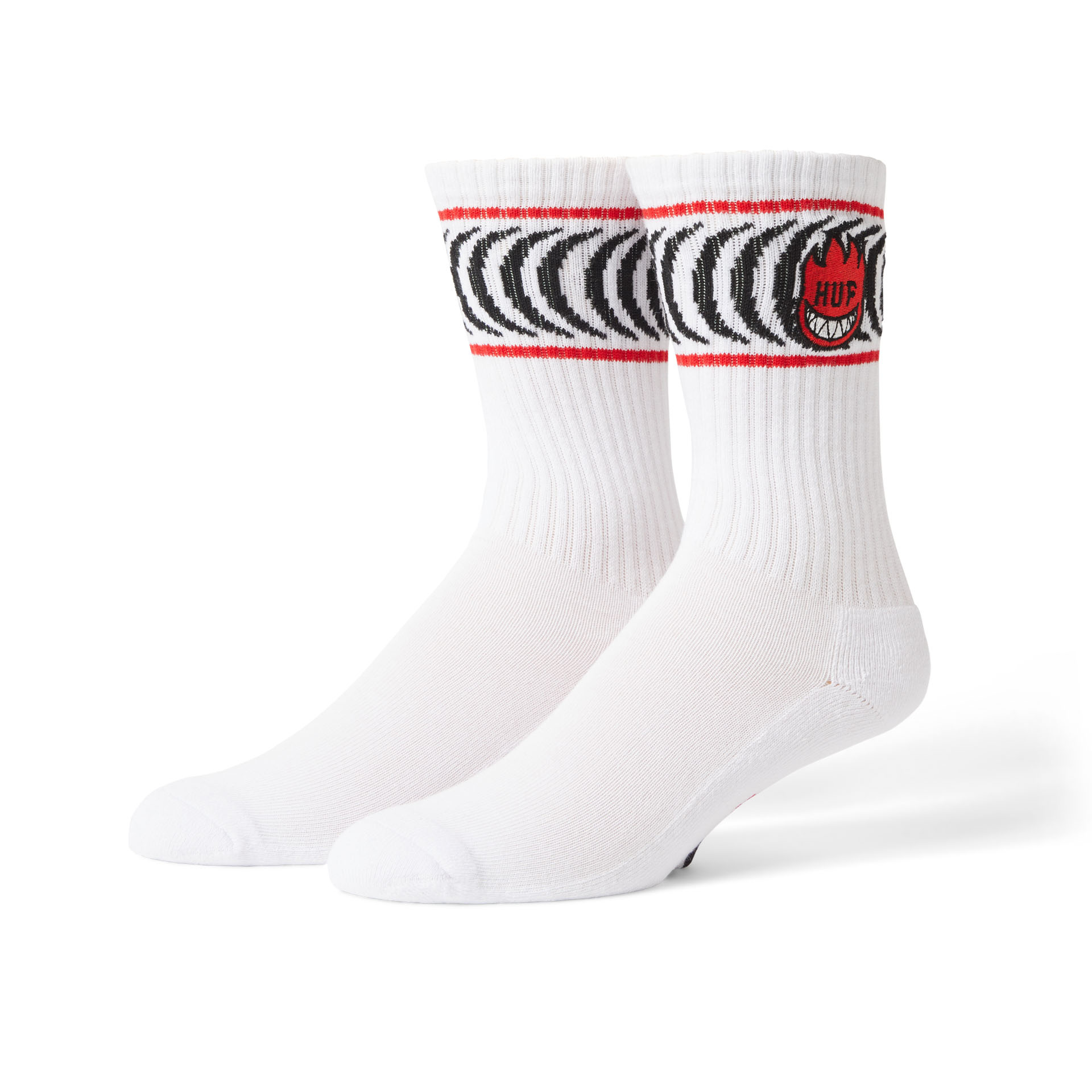 HUF Spitfire Spiral Socks White