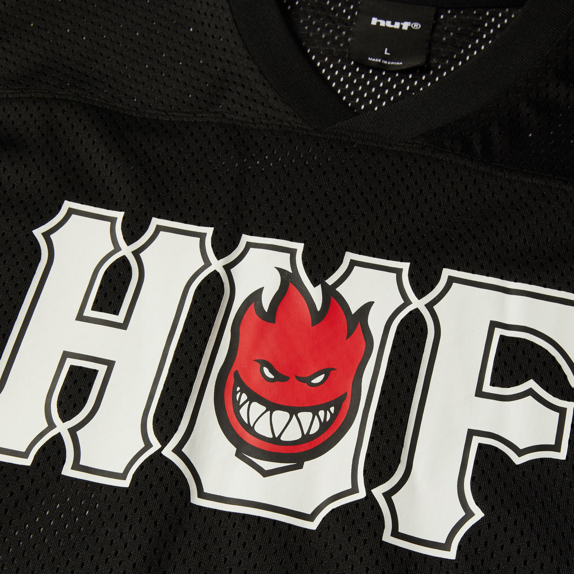 HUF Spitfire End Zone Jersey Black