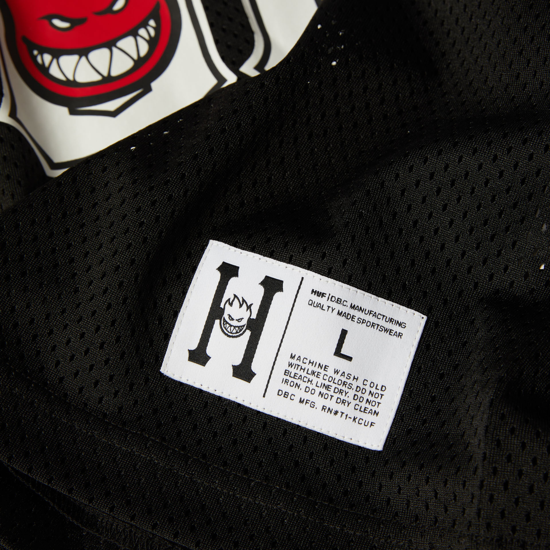 HUF Spitfire End Zone Jersey Black
