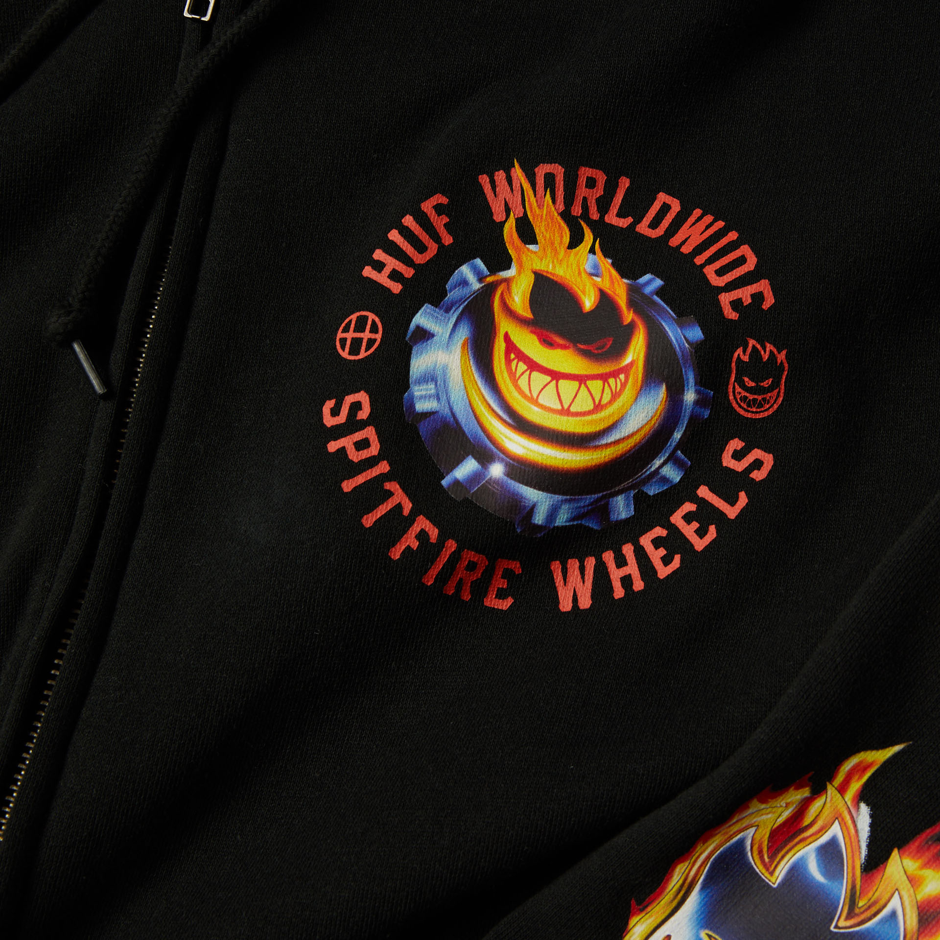 HUF Spitfire Chrome Head Zip Hoodie