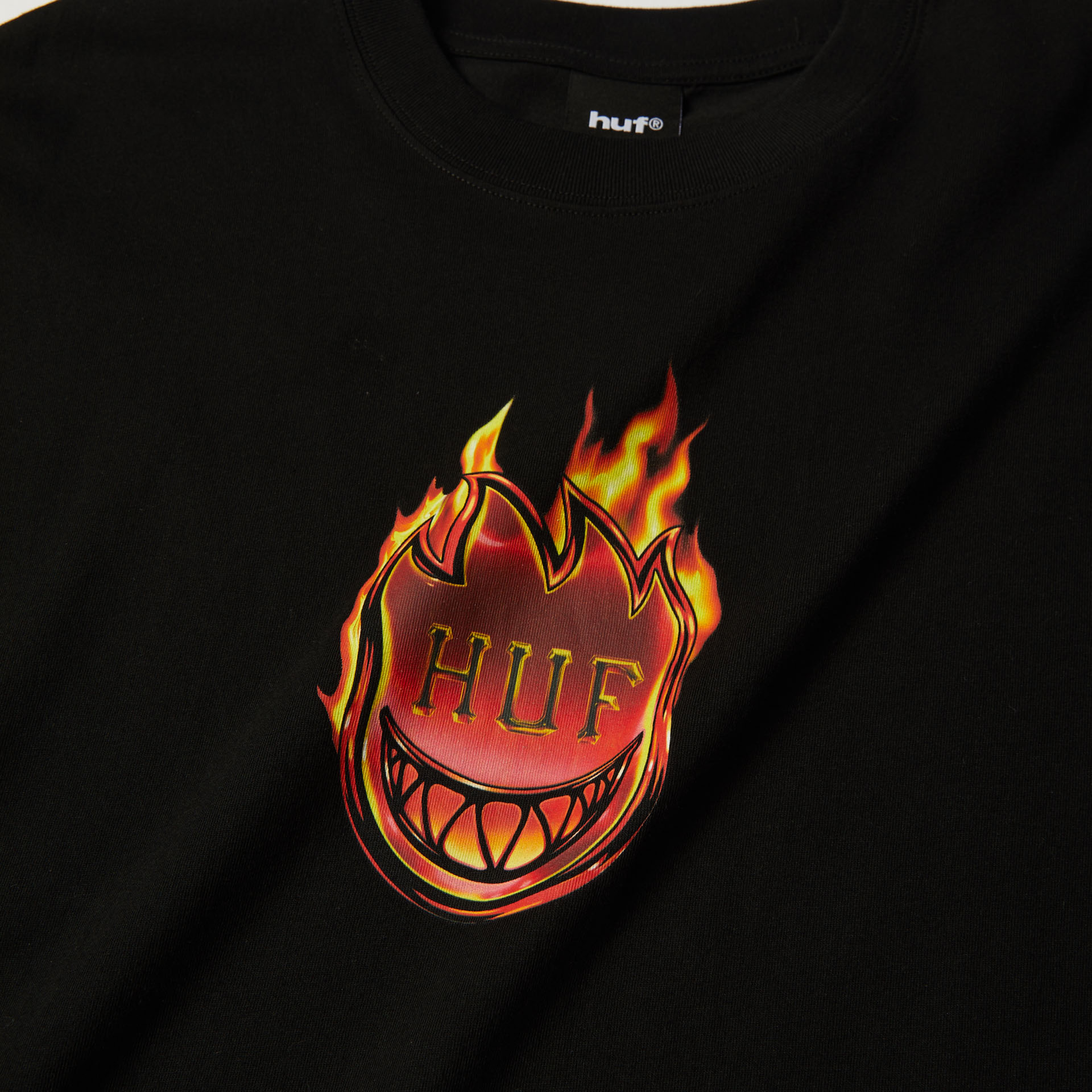 HUF Spitfire Flame Galaxies Tee Black