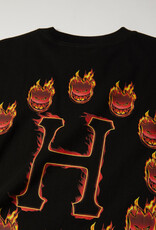 HUF Spitfire Flame Galaxies Tee Black