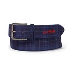Butter Brand Plaid Belt Navy