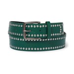 Butter Brand Studded Belt Green