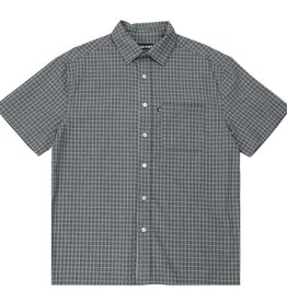 Pass~Port Workers Check Shirt Short-Sleeve Grey