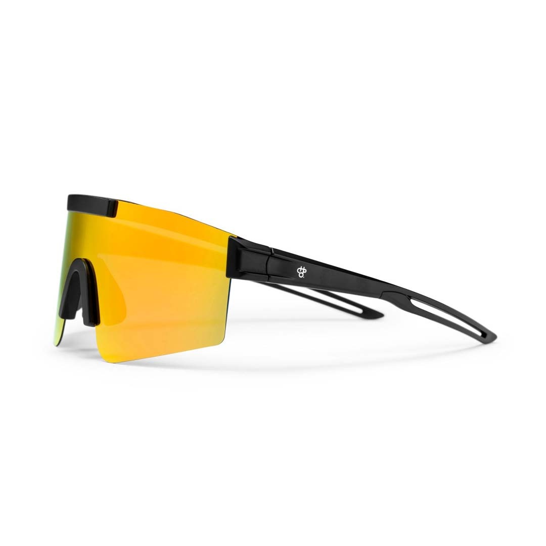 CHPO Brand Luca Sunglasses Black/Red Mirror