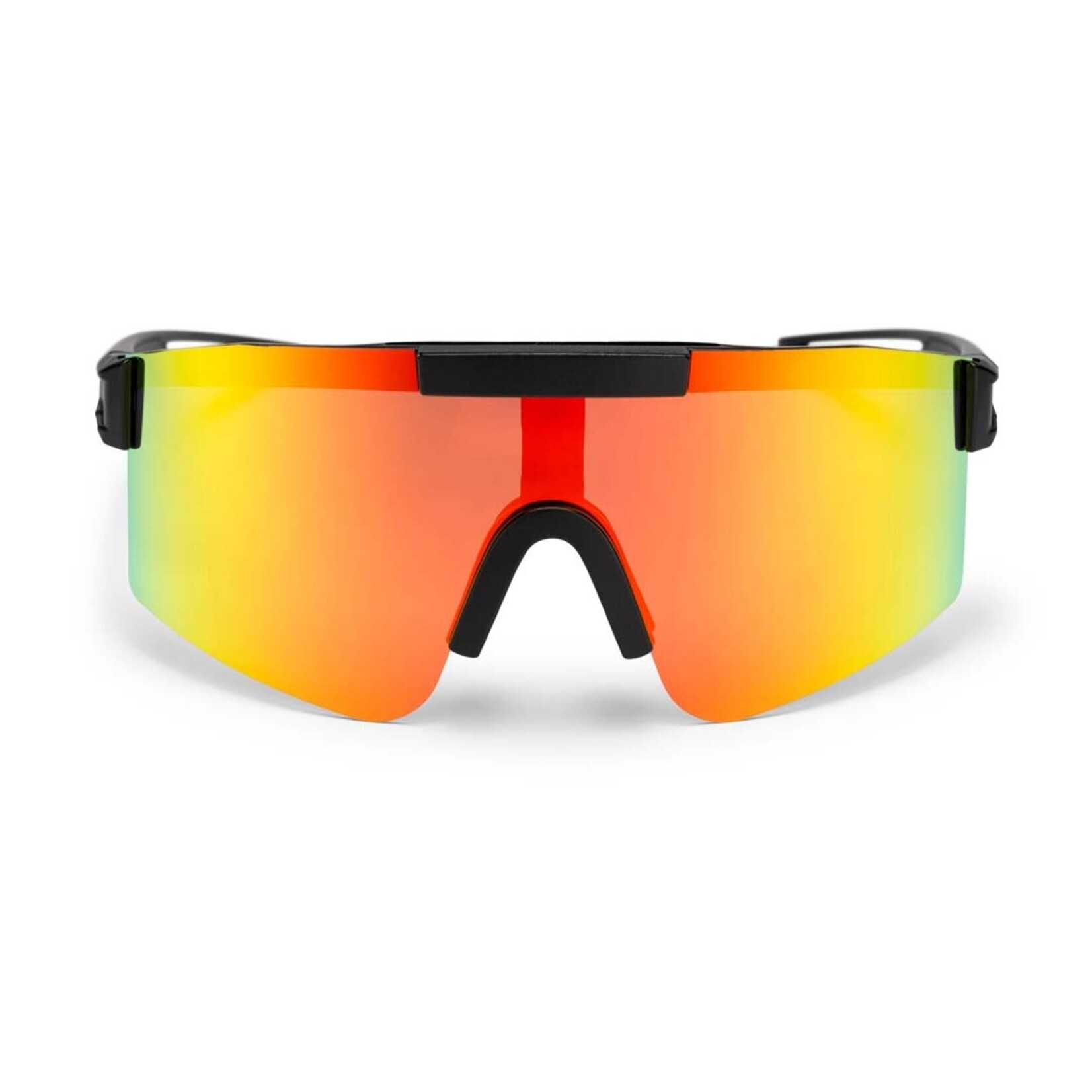 CHPO Brand Luca Sunglasses Black/Red Mirror
