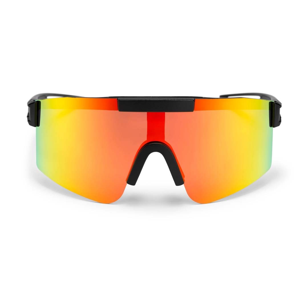 CHPO Brand Luca Sunglasses Black/Red Mirror