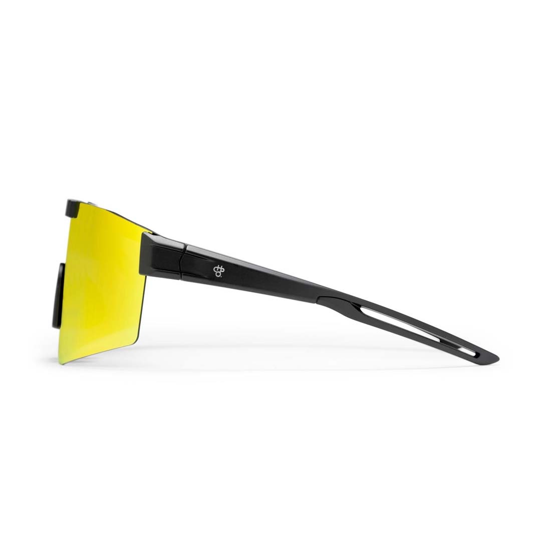 CHPO Brand Luca Sunglasses Black/Red Mirror