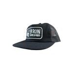 Heroin Punk Skull Trucker Snapback Black