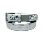 Loosey Silver Croc Premium Belt