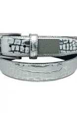 Loosey Silver Croc Premium Belt