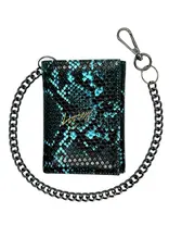 Loosey Blue Snake Chain Wallet