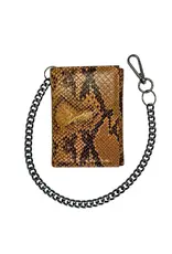 Loosey Brown Snake Chain Wallet