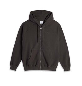 Polar Skate Co. Waffle Zip Hoodie Dirty Black
