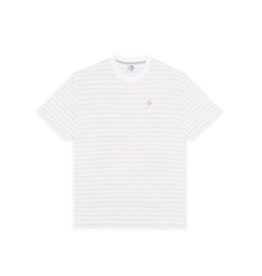 Polar Skate Co. Stripe Tee White/Taupe