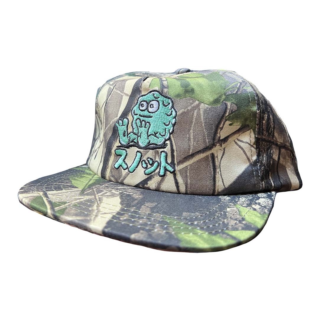 Snot Wheel Company Japan Booger Logo Snapback Camo