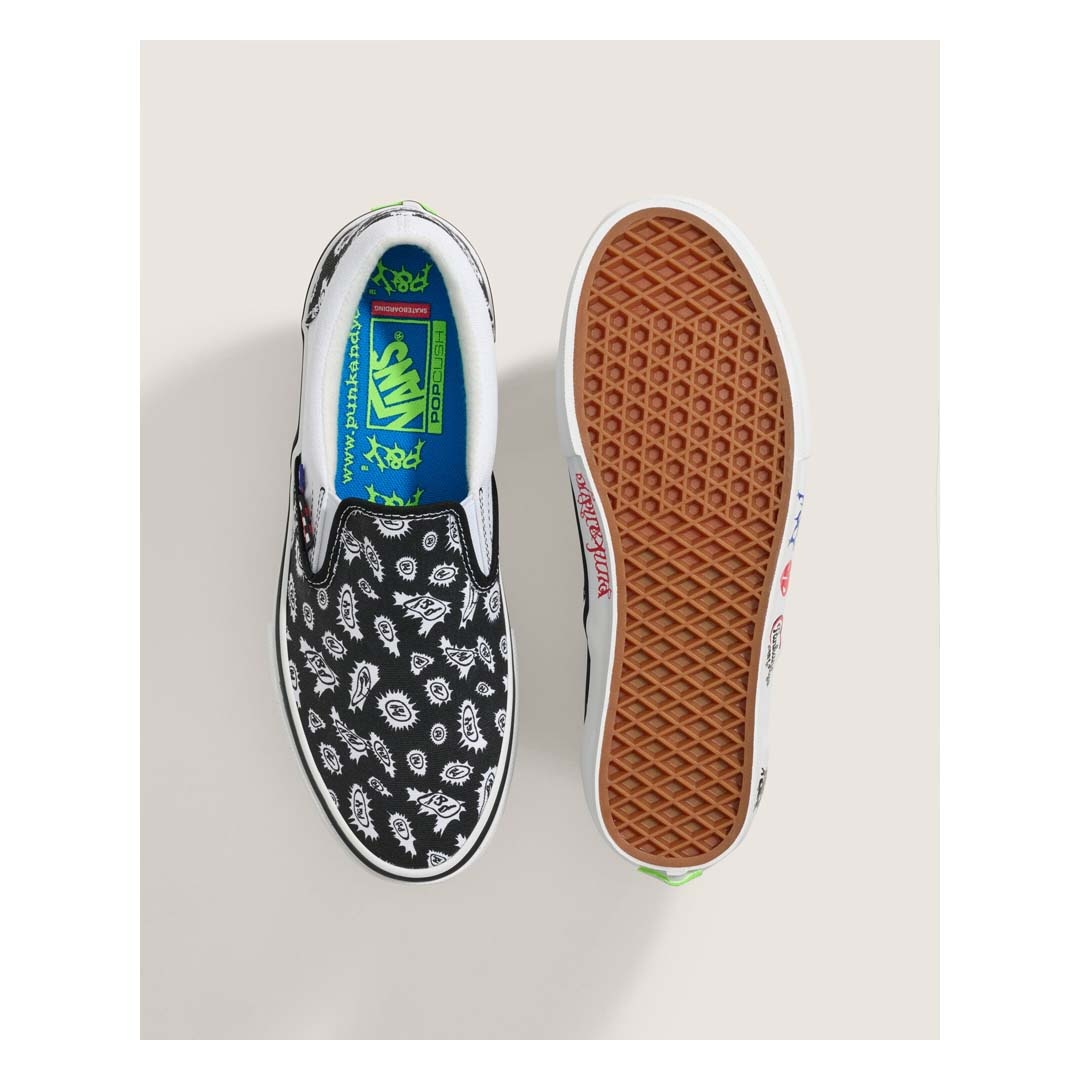 Vans Shoes Skate Slip On PunkAndYo Black/White