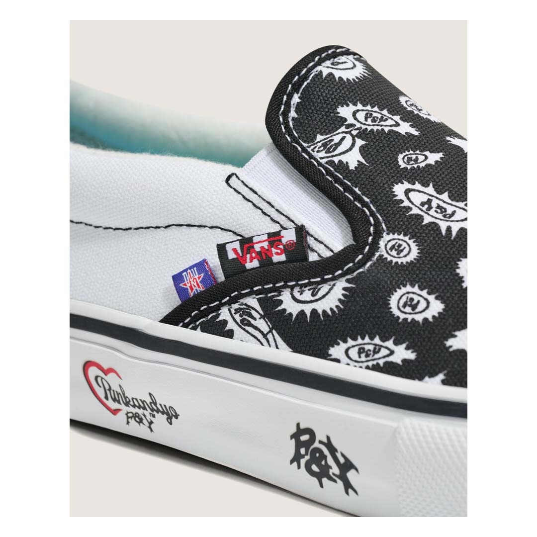 Vans Shoes Skate Slip On PunkAndYo Black/White