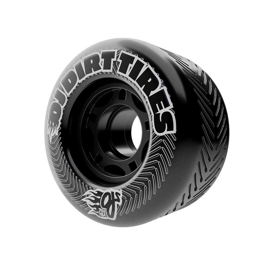 OJ Wheels Vandals Dirt Tires Thunder Juice Black 78a 70mm