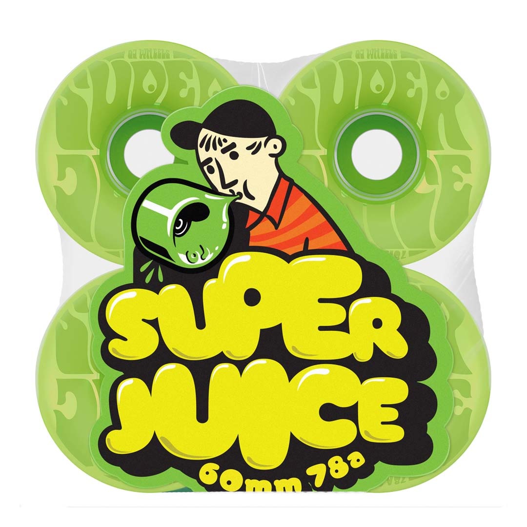 OJ Wheels Bubble Gum Super Juice Transparent Green 78a 60mm