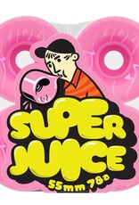 OJ Wheels Bubble Gum Mini Super Juice Transparent Pink 78a 55mm