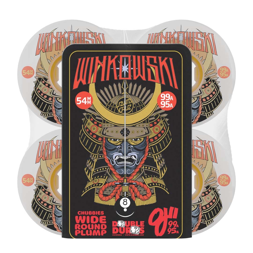 OJ Wheels Erick Winkowski Samurai Double Duro White Chubbies 99a/95a 54mm