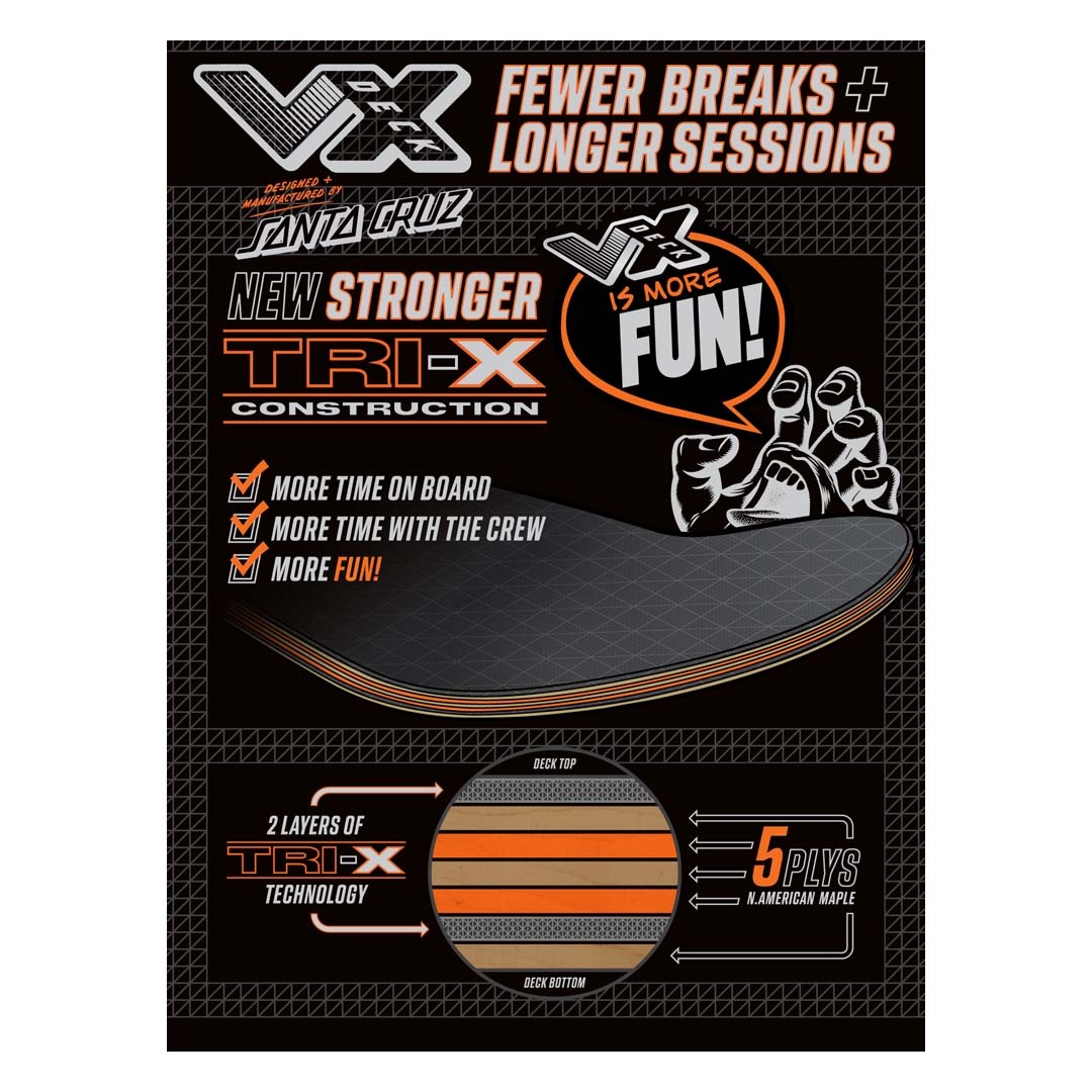 Santa Cruz Skateboards McCoy Battle VX Deck 8.25"