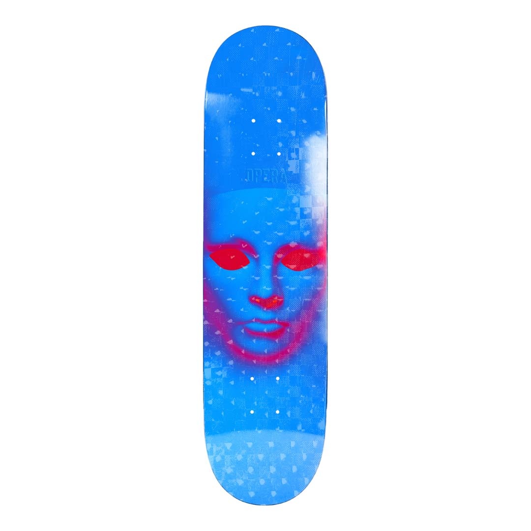 Opera Face Holographic Blue 8.25"