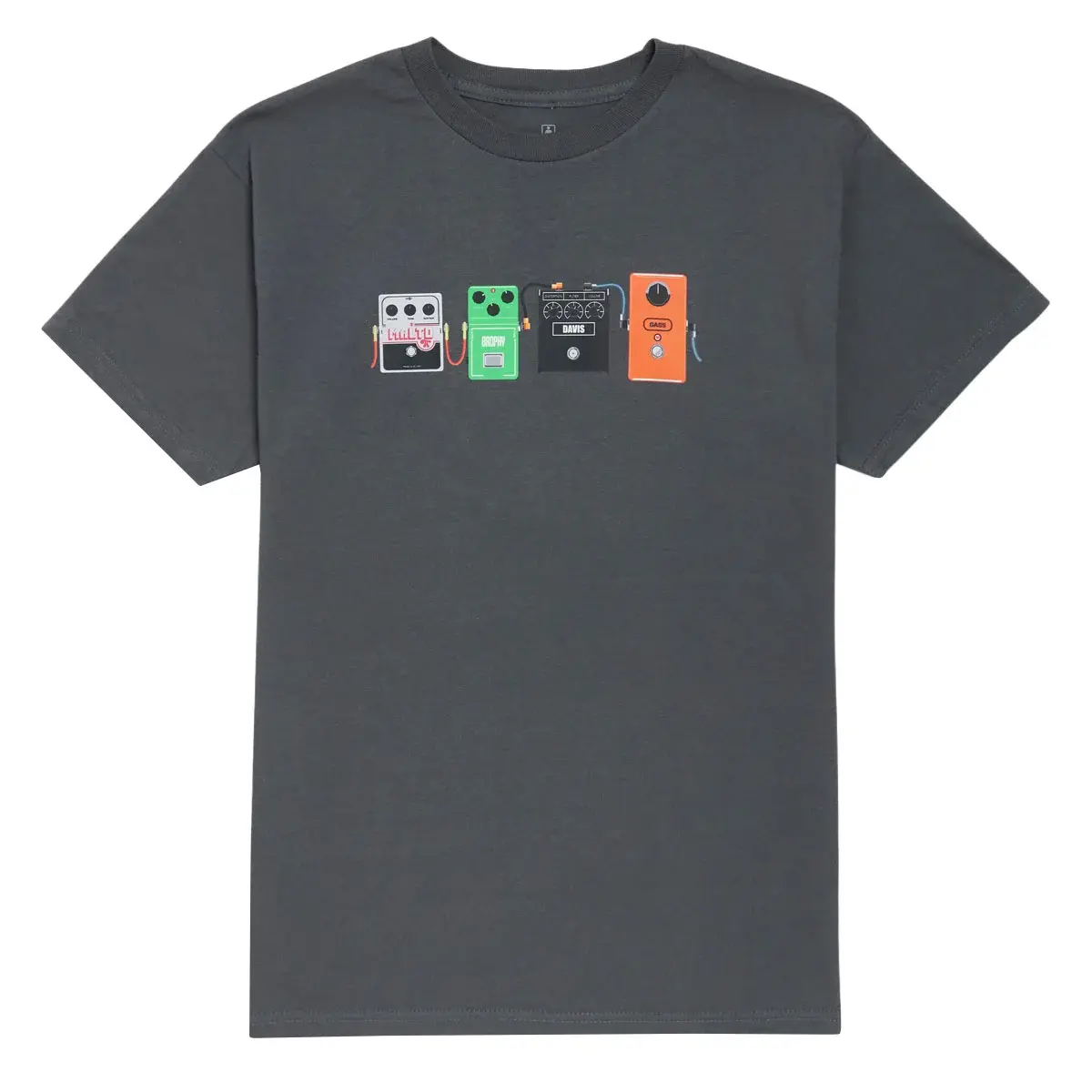Girl Stomp Pedals Tee Charcoal