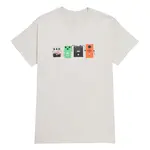 Girl Stomp Pedals Tee Silver