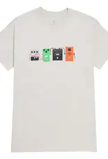 Girl Stomp Pedals Tee Silver
